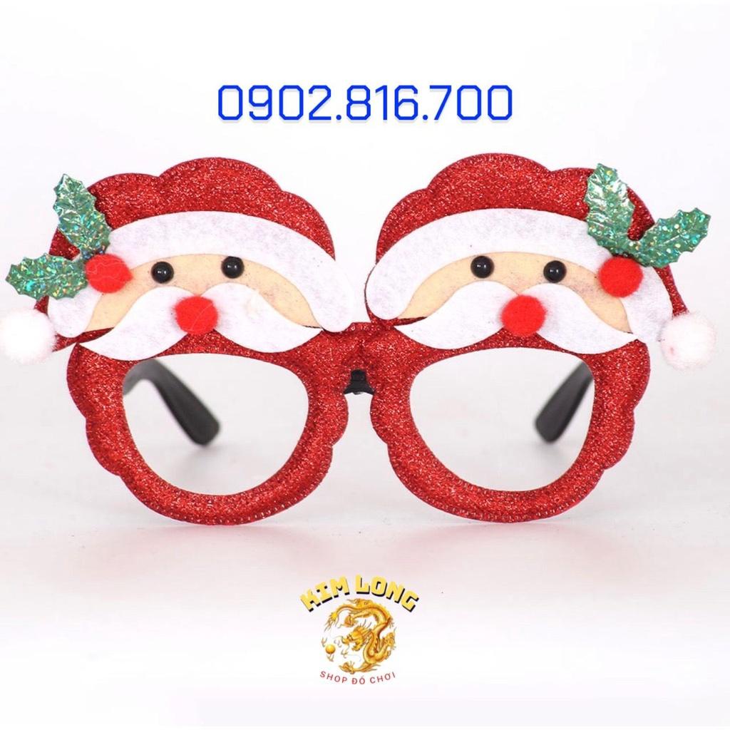 Mắt kính mắt kiếng noel ko tròng xinh xắn dễ thương cho bé trang phục NOEL ngày lễ giáng sinh