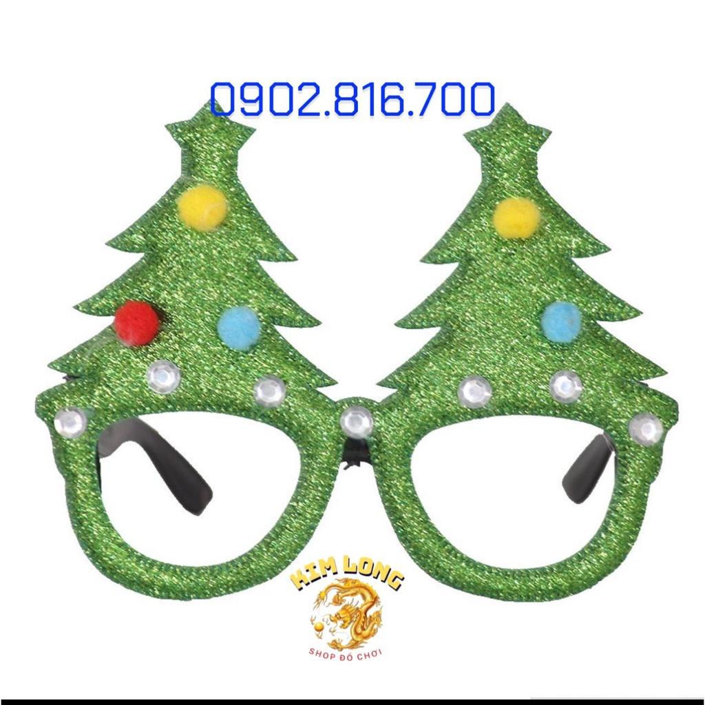 Mắt kính mắt kiếng noel ko tròng xinh xắn dễ thương cho bé trang phục NOEL ngày lễ giáng sinh