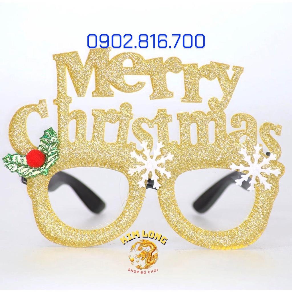 Mắt kính mắt kiếng noel ko tròng xinh xắn dễ thương cho bé trang phục NOEL ngày lễ giáng sinh
