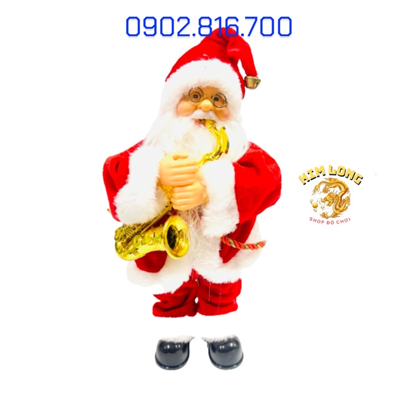 [Ảnh thật] TẶNG PIN Đồ chơi ông già Noel thổi kèn quà tặng giáng sinh - phụ kiện trang trí Noel dịp lễ Giáng sinh