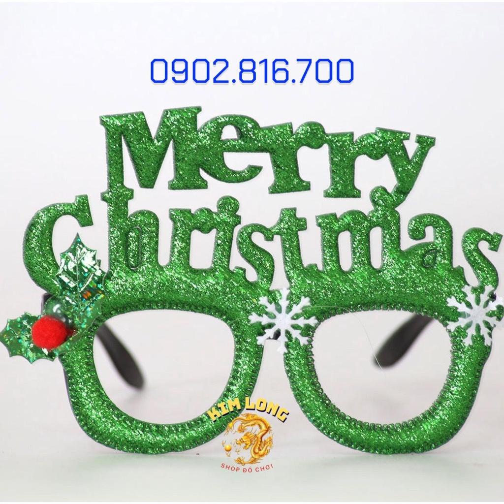 Mắt kính mắt kiếng noel ko tròng xinh xắn dễ thương cho bé trang phục NOEL ngày lễ giáng sinh