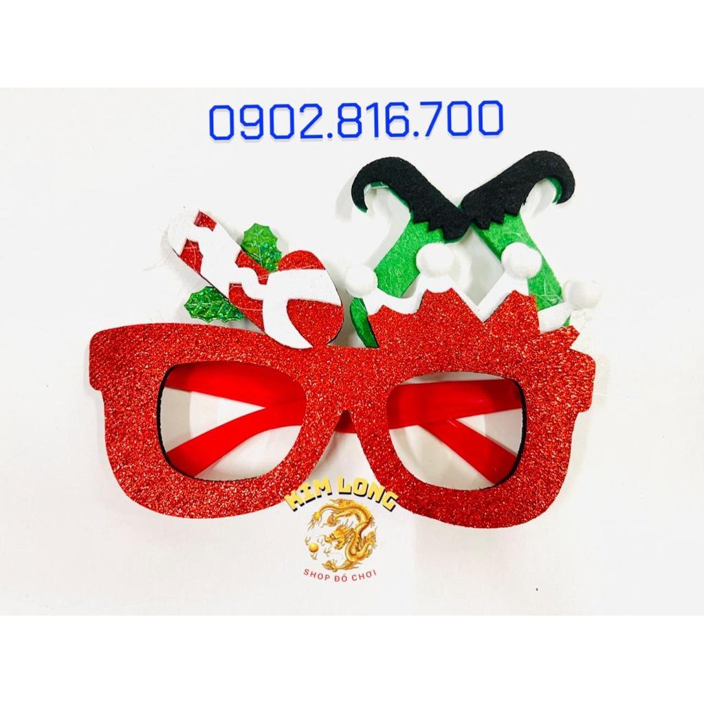 Mắt kính mắt kiếng noel ko tròng xinh xắn dễ thương cho bé trang phục NOEL ngày lễ giáng sinh