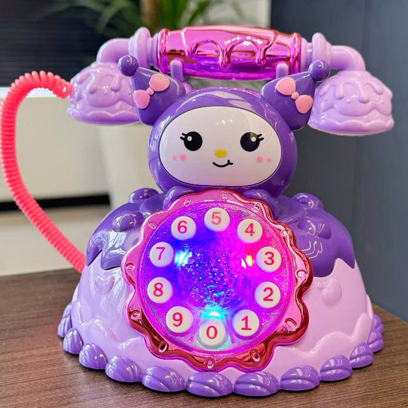 ĐỒ CHƠI ĐIỆN THOẠI BÀN HÌNH HOẠT HÌNH KUROMI CÓ ĐÈN VÀ ÂM THANH QUÀ TẶNG CHO BÉ    PKL