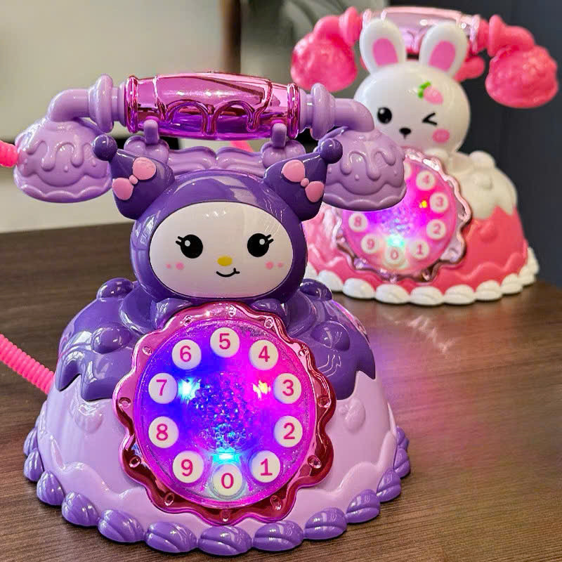 ĐỒ CHƠI ĐIỆN THOẠI BÀN HÌNH HOẠT HÌNH KUROMI CÓ ĐÈN VÀ ÂM THANH QUÀ TẶNG CHO BÉ    PKL