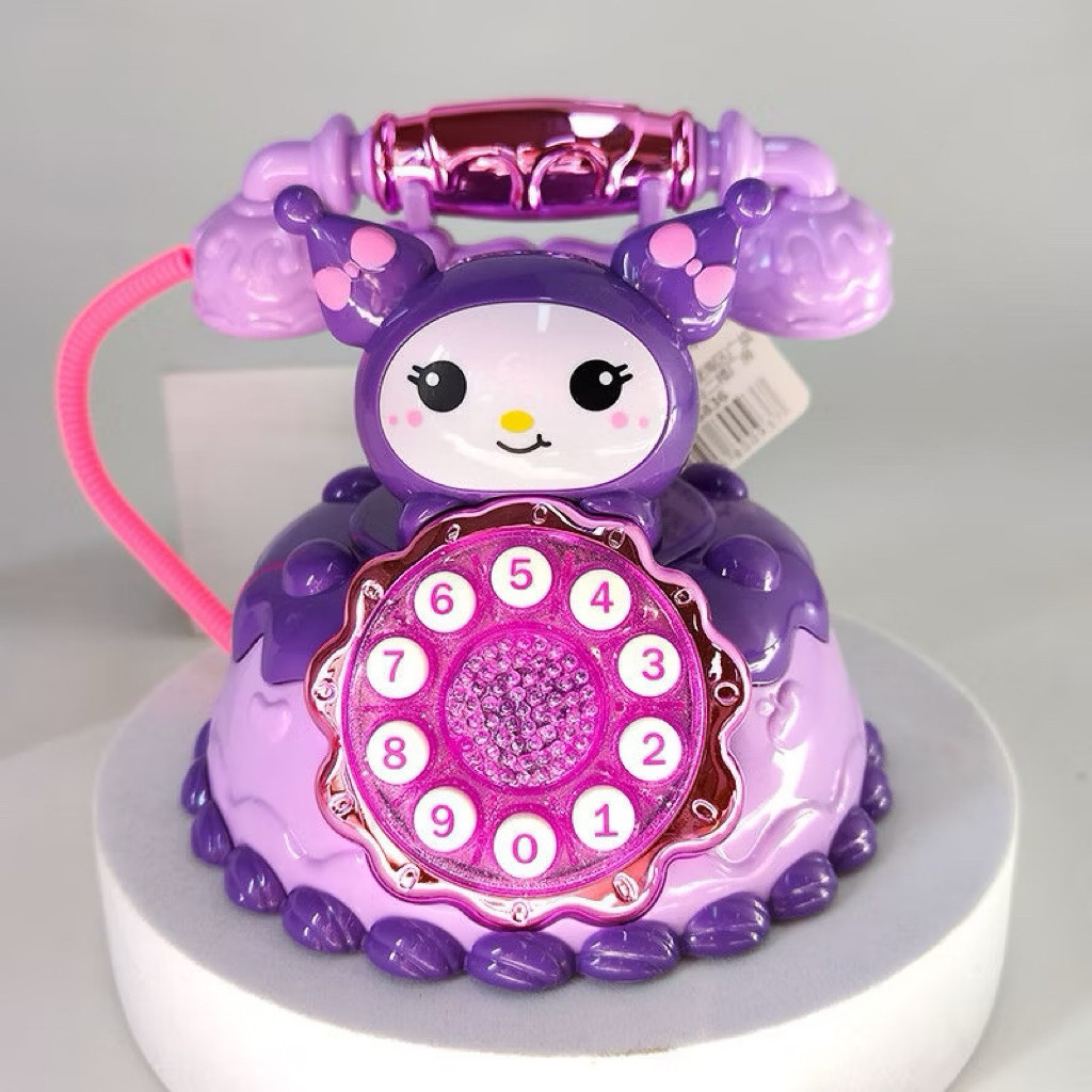 ĐỒ CHƠI ĐIỆN THOẠI BÀN HÌNH HOẠT HÌNH KUROMI CÓ ĐÈN VÀ ÂM THANH QUÀ TẶNG CHO BÉ    PKL