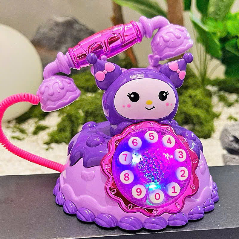 ĐỒ CHƠI ĐIỆN THOẠI BÀN HÌNH HOẠT HÌNH KUROMI CÓ ĐÈN VÀ ÂM THANH QUÀ TẶNG CHO BÉ    PKL
