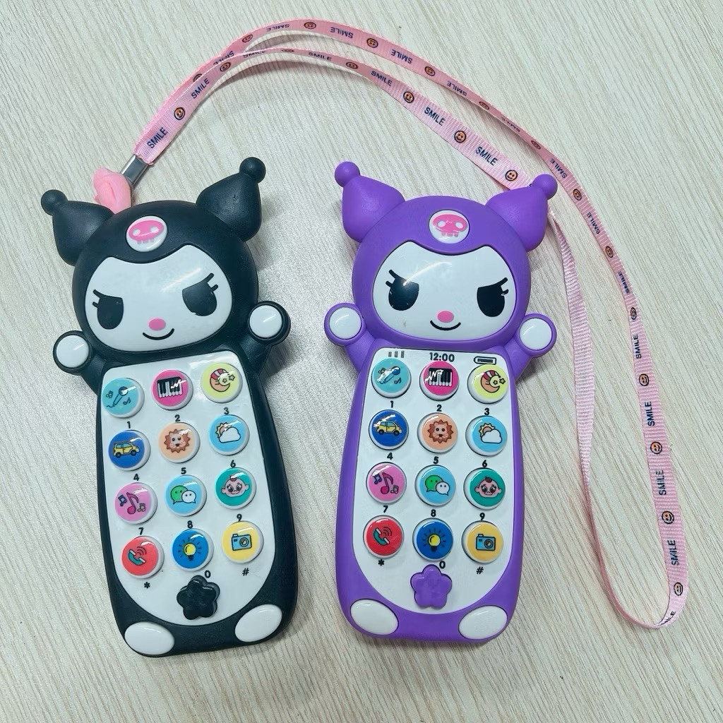 ĐỒ CHƠI ĐIỆN THOẠI BÀN HÌNH HOẠT HÌNH KUROMI CÓ ĐÈN VÀ ÂM THANH QUÀ TẶNG CHO BÉ    PKL