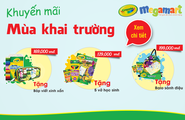 Chào năm học mới thật vui với bút màu Crayola