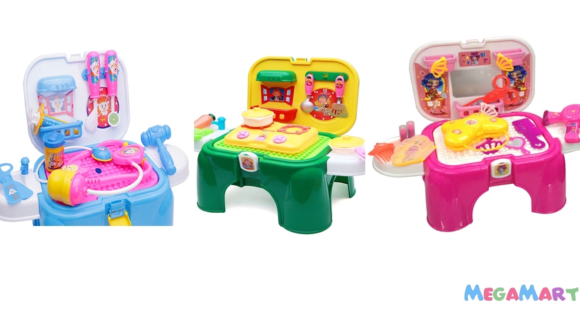 Giới thiệu bộ đồ chơi trẻ em kết hợp ghế ngồi nổi tiếng thương hiệu Nhựa Chợ Lớn