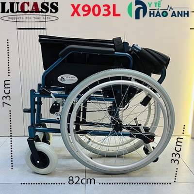 xe lăn lucass x903l gấp gọn