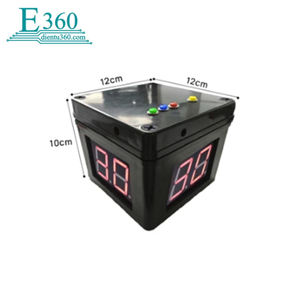 BỘ TIMER POKER EDITON 10X10X12CM (pin tiểu) Điện Tử 360(E360)