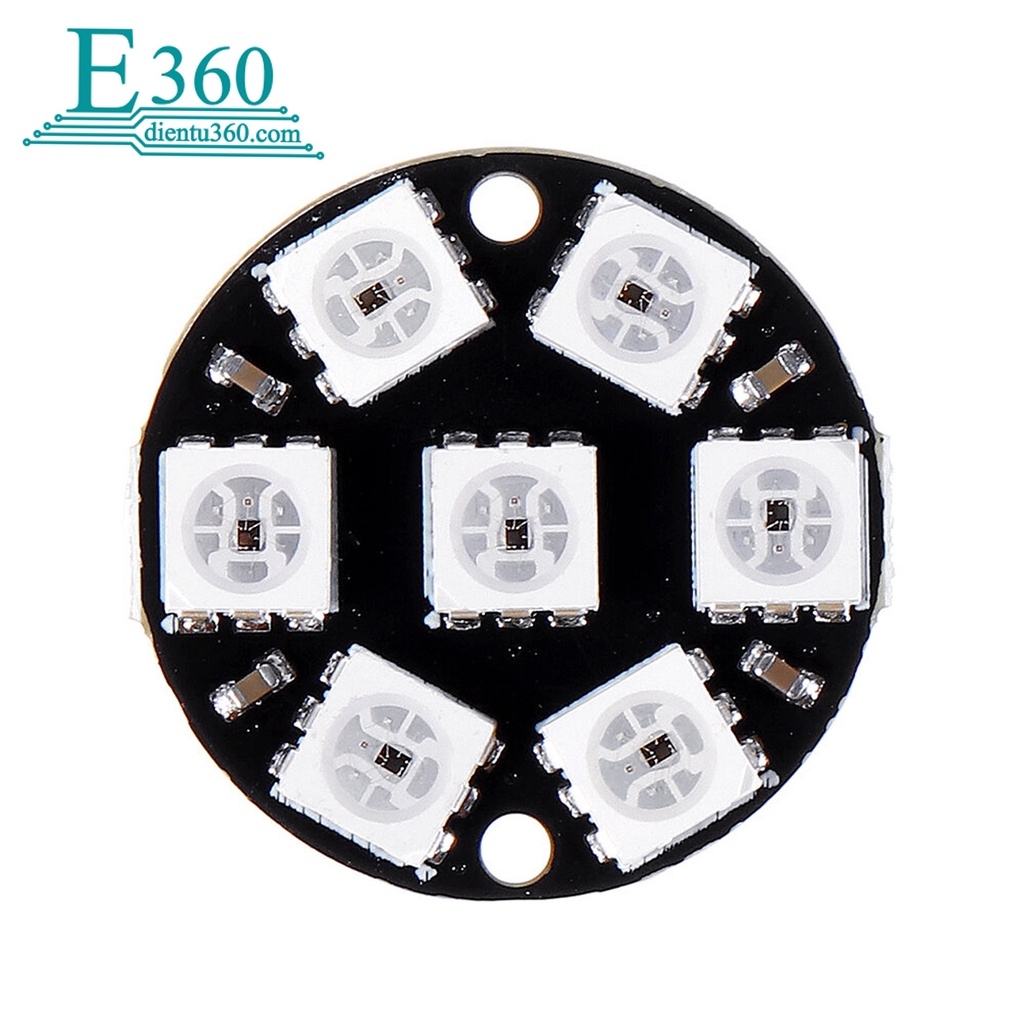 Module WS2812 7 bit tròn - PCB 23mm Điện Tử 360(E360)