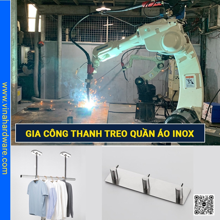 Gia công thanh treo quần áo tại Vinahardware giá tốt