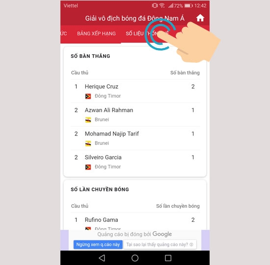 xem aff cup 2018 trên android