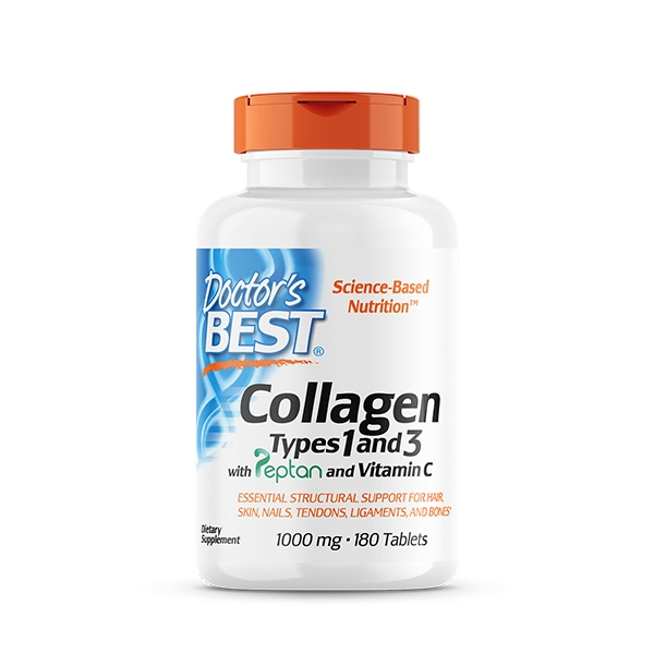 Doctor's Best Collagen Types 1 and 3, 180 Tablets Giá Tốt