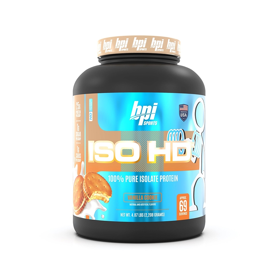 BPI ISO HD 100% Pure Isolate Protein, 5 Lbs (69 Servings)