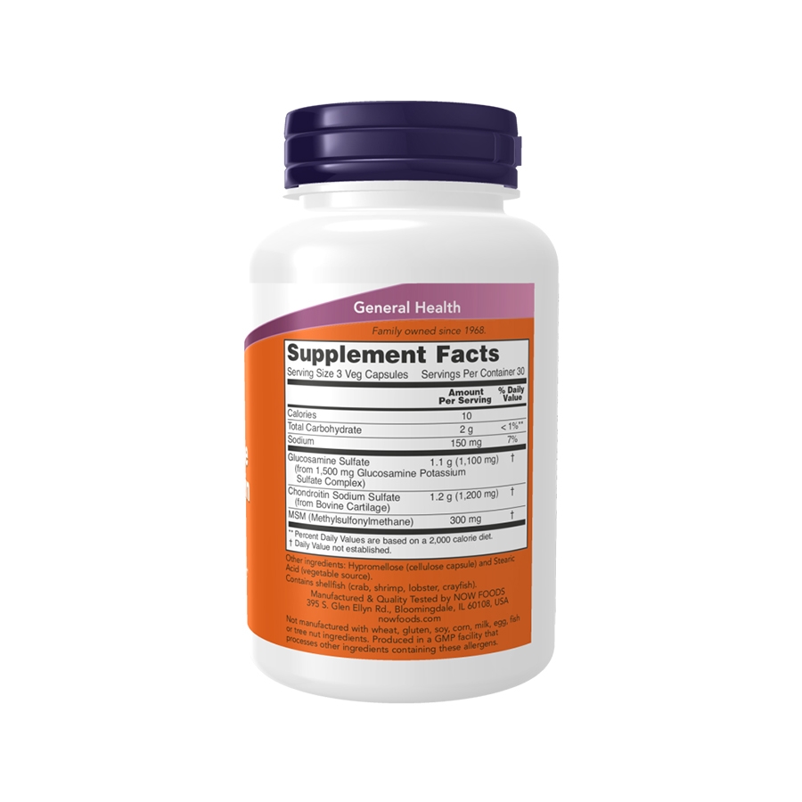 NOW Glucosamine Chondroitin MSM - Hỗ trợ sụn khớp tối ưu