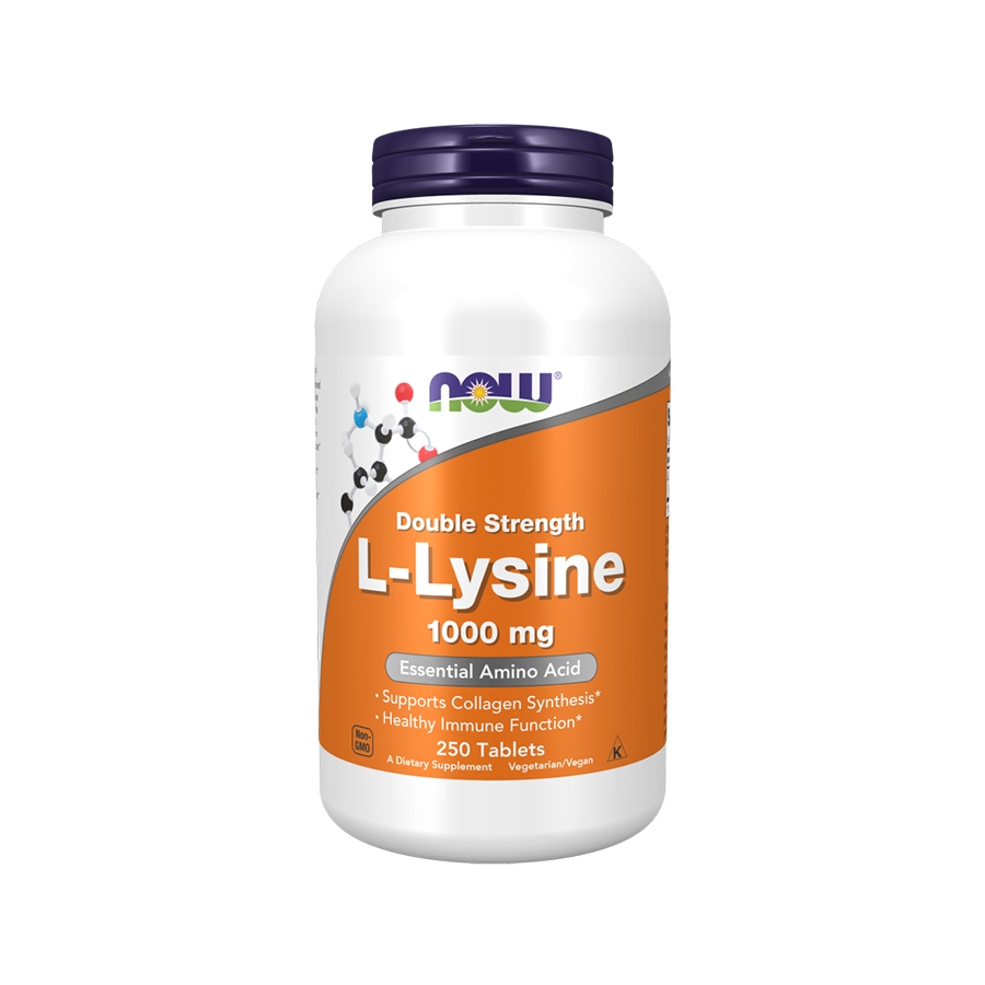 NOW L-Lysine Supports Collagen Synthensis & Healthy Immune Function