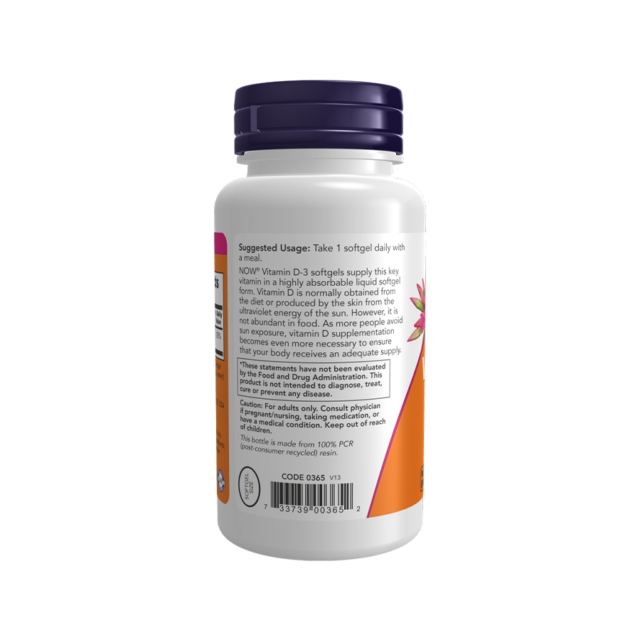 NOW Vitamin D3 1000 IU - Nhập khẩu Mỹ | Giá khuyến mãi
