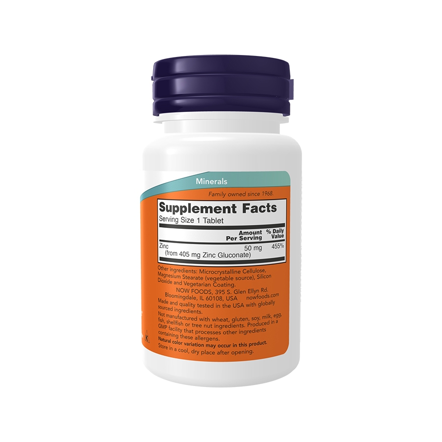 Now Foods Zinc 50 mg