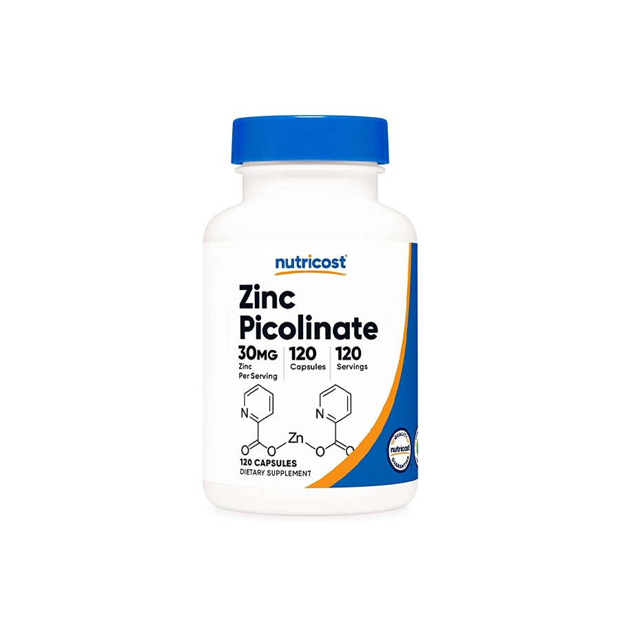 Nutricost Zinc Picolinate 30mg Viên Uống Kẽm Hấp Thu Nhanh