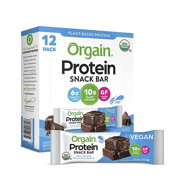 Orgain Protein Snack Bar, 40g/bar (12 Bars)