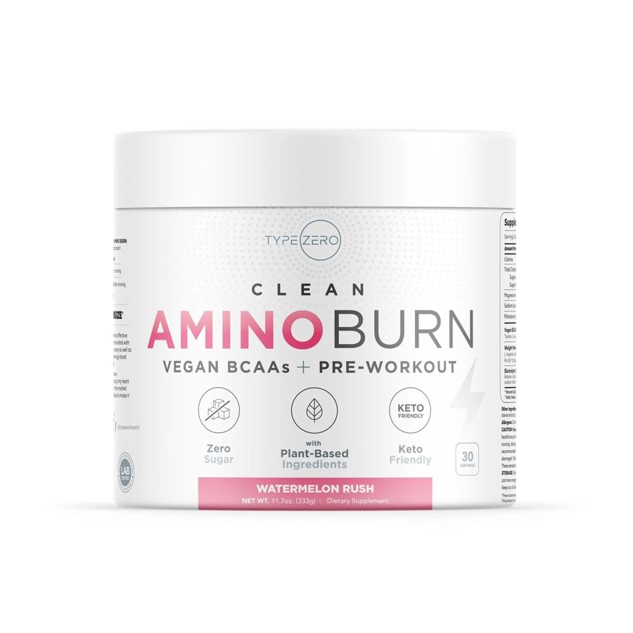 Type Zero Clean Amino Burn Vegan BCAAs + Pre-workout, 30 Servings (333g)