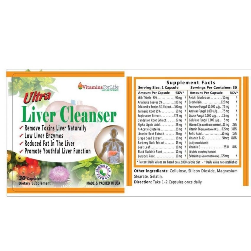 Viên uống giải độc gan Ultra Liver Cleanser 
