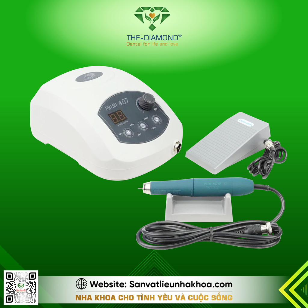 BỘ MÁY MÀI MICROMOTOR PRIME 407 - 50.000 vòng/phút