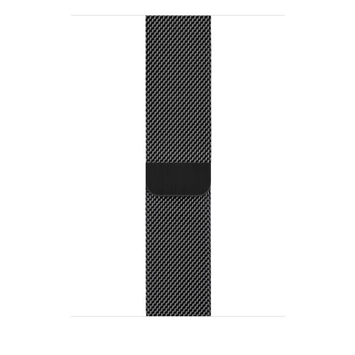apple watch 4 space black stainless steel case with space black milanese loop