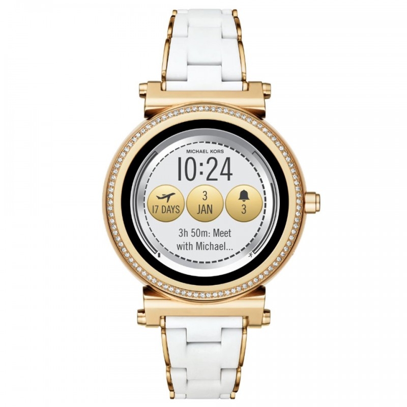 Đồng Hồ Nữ Michael Kors Dây Sillicone Đen MKT5069 41mm Quartz Chính Hãng