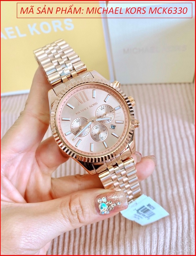 Michael Kors Parker Rose Glitz Chronograph Ladies Watch MK5896  39 mm Rose  Gold Dial  Beaverbrooks