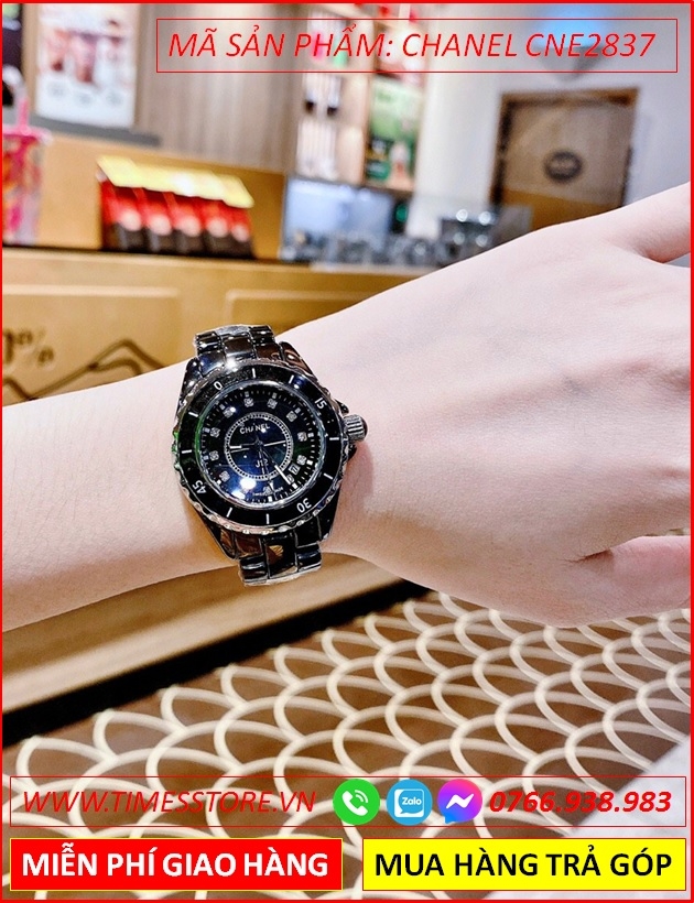 Wow Đẹp quáĐồng Hồ Nữ Chanel J12 Mặt Tròn Đen #21 Wow Đẹp quáĐồng Hồ Nữ Chanel J12 Mặt Tròn Đen