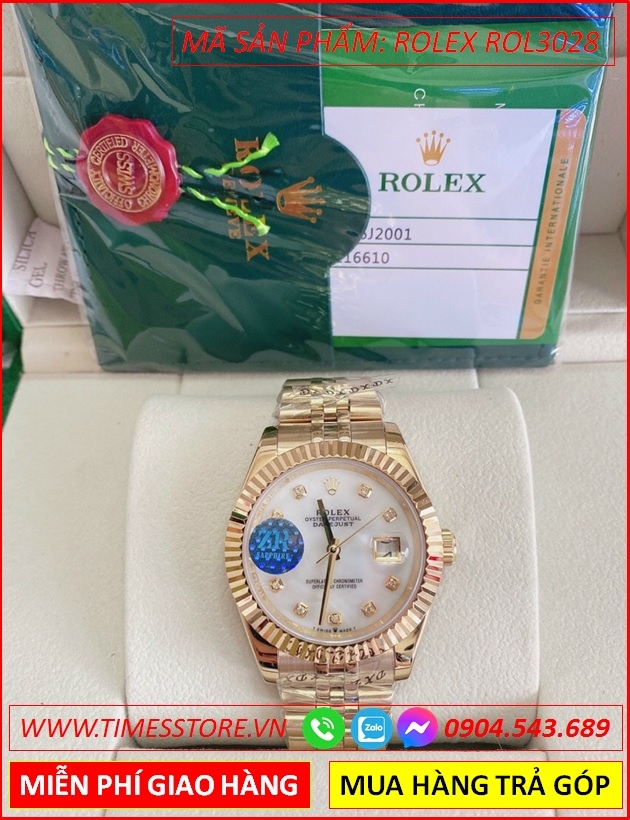 Wow Đẹp quá |Đồng Hồ Cặp đôi Rolex Siêu Cấp Mặt Trắng