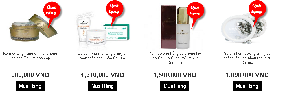 Kem dưỡng da sakura nhật bản