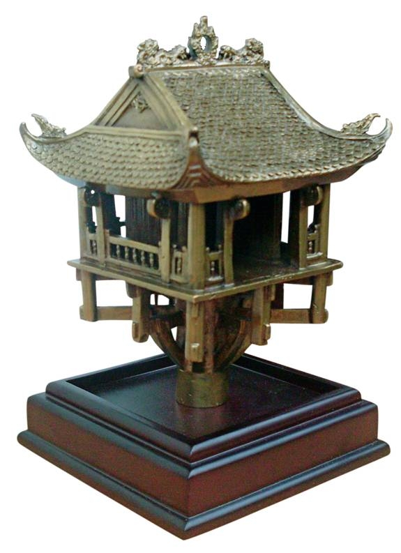 CHÙA MỘT CỘT KIẾN TRÚC HÌNH BÔNG SEN TRÊN NỀN ĐÁ ONG
