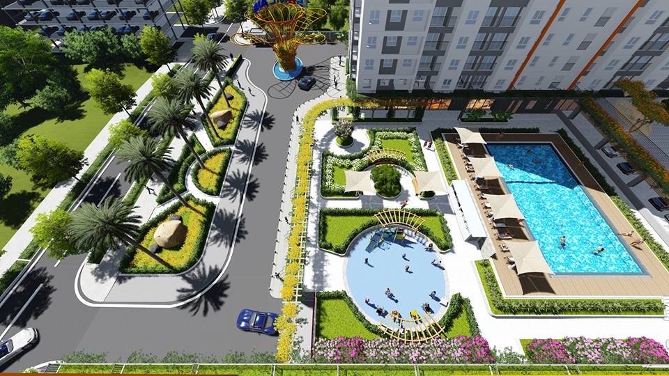 CÔNG VIÊN DỰ ÁN SAMSORA RIVERSIDE CĂN HỘ TÂN VẠN