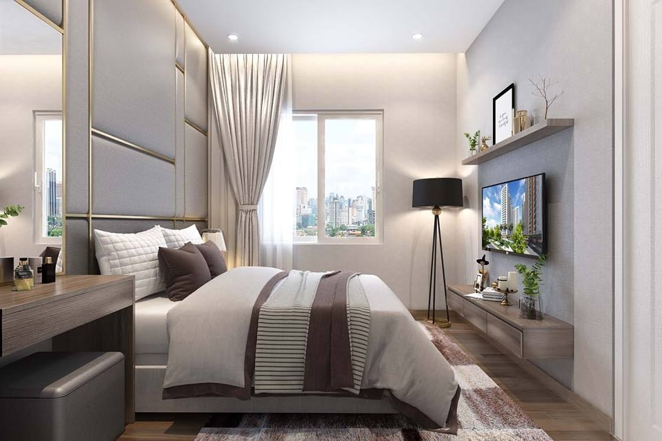 NHÀ MẪU HÌNH ẢNH THỰC TẾ PHÒNG NGỦ CĂN HỘ SAMSORA RIVERSIDE DỰ ÁN BÌNH DƯƠNG