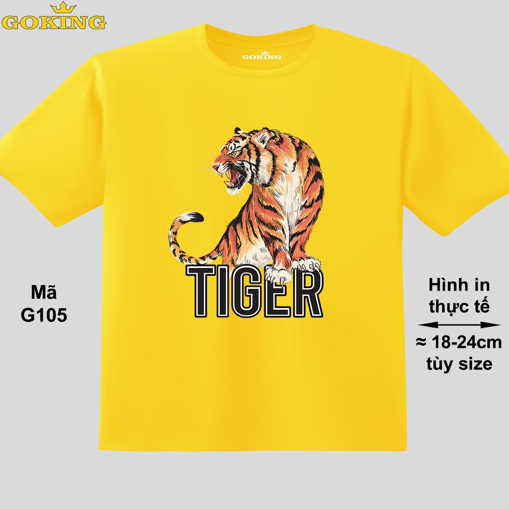 TIGER, mã G105. Áo thun trẻ em in hình hổ cho bé trai, bé gái. Áo ...