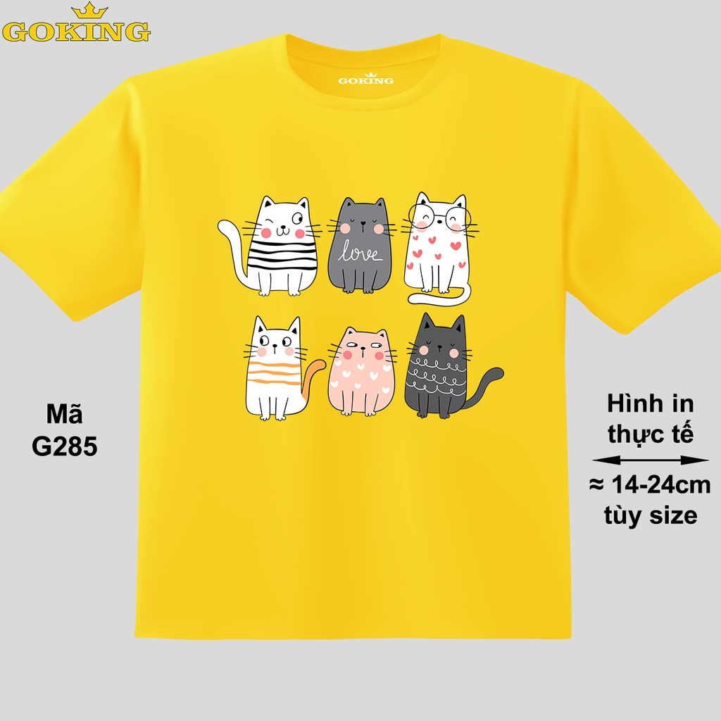 Cats, Mã G285. Áo Thun Trẻ Em In Siêu Đẹp Cho Bé Trai, Bé Gái. Áo Phông  Thoát Nhiệt Goking Hàng Hiệu Cao Cấp | Goking.Vn