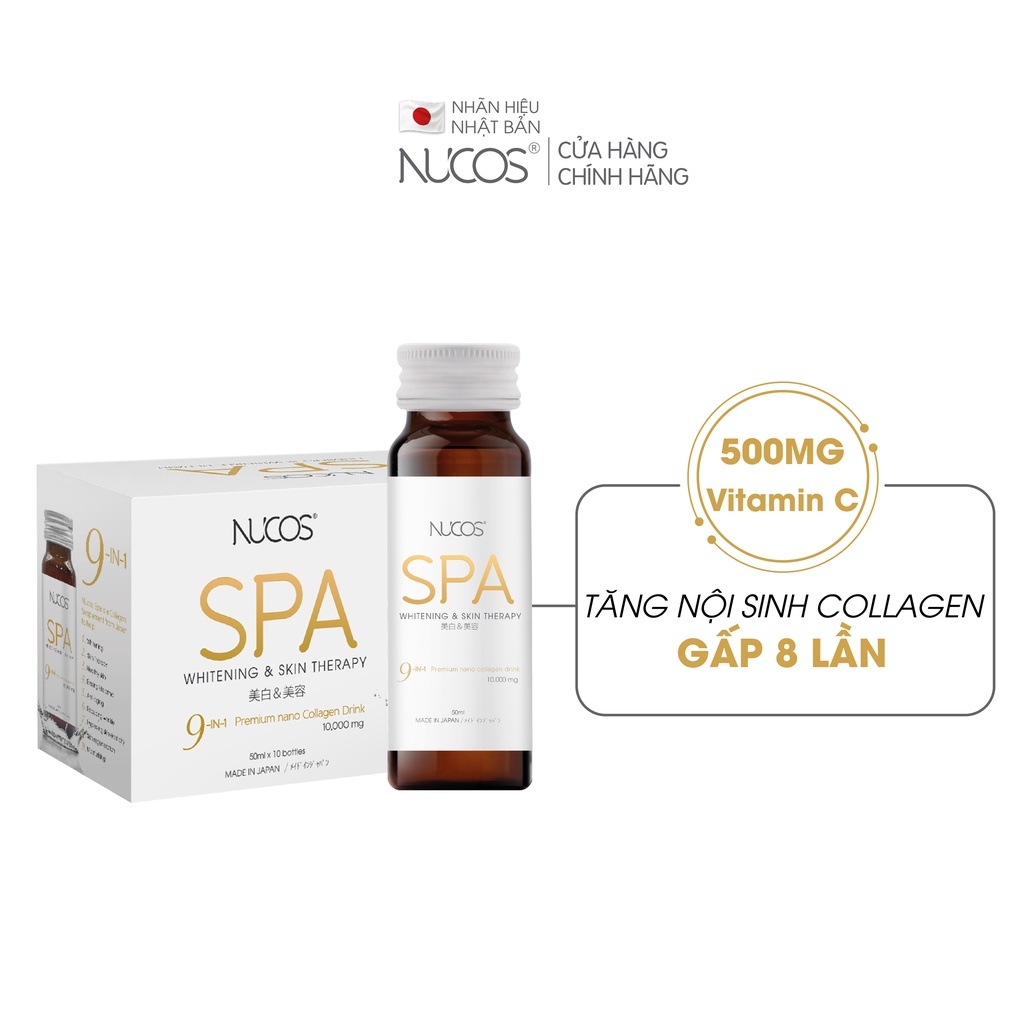 Collagen Uống Chống Lão Hóa Trắng Da Nucos Spa 10000 50Ml X 10 Chai
