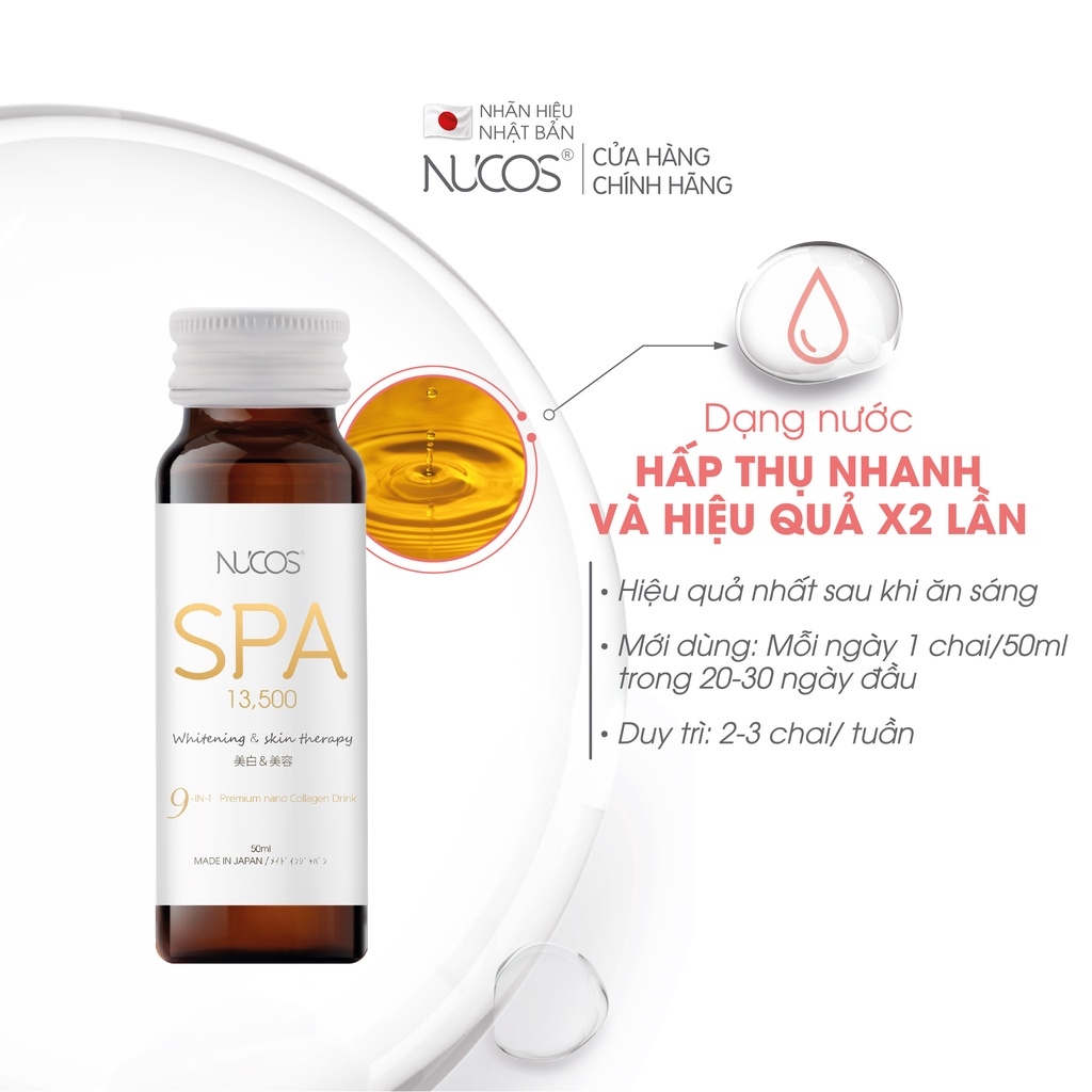 Collagen Uống Chống Lão Hóa Phục Hồi Da Nucos Spa 13500 50Ml X 10 Chai