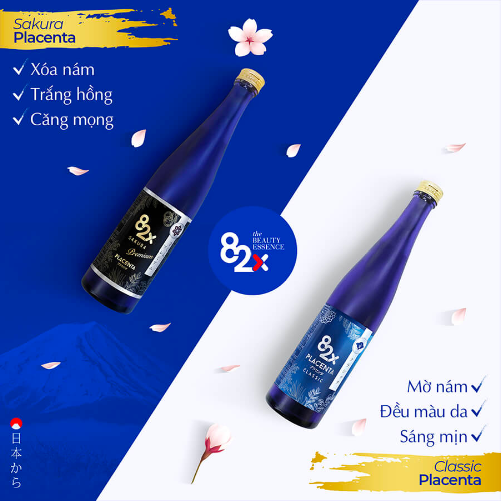 Nước Uống Tinh Chất Nhau Thai 82x Placenta Classic Nhật Bản 500ml