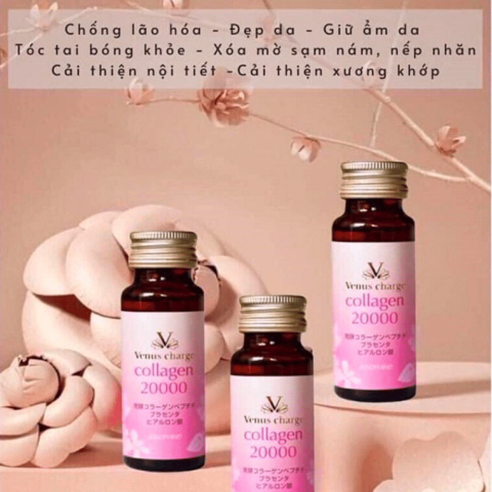 Nước Uống Collagen Venus Charge 20,000mg Nhật Bản (10 chaix50ml)