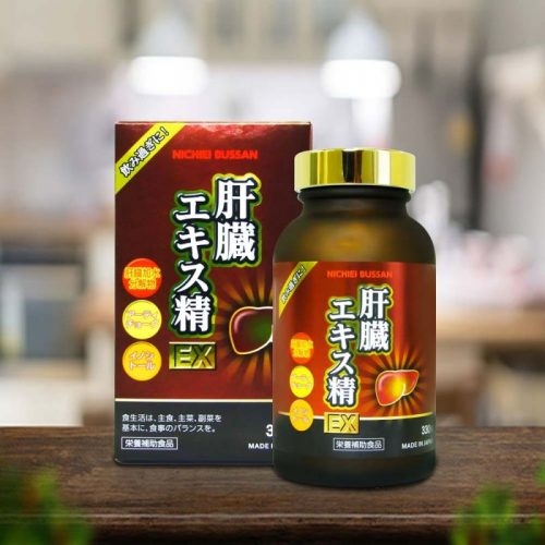 Viên Uống Giải Độc Gan Nichiei Bussan Liver Extract Sperm Ex Nano Nhật Bản 330 Viên