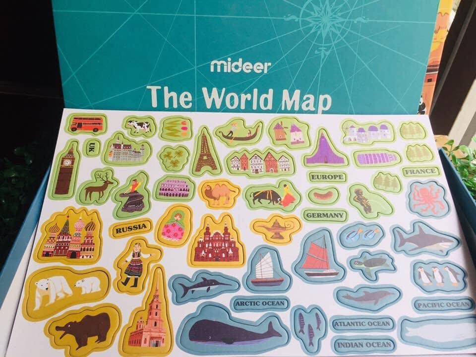 Xếp hình nam châm Mideer hello world 4