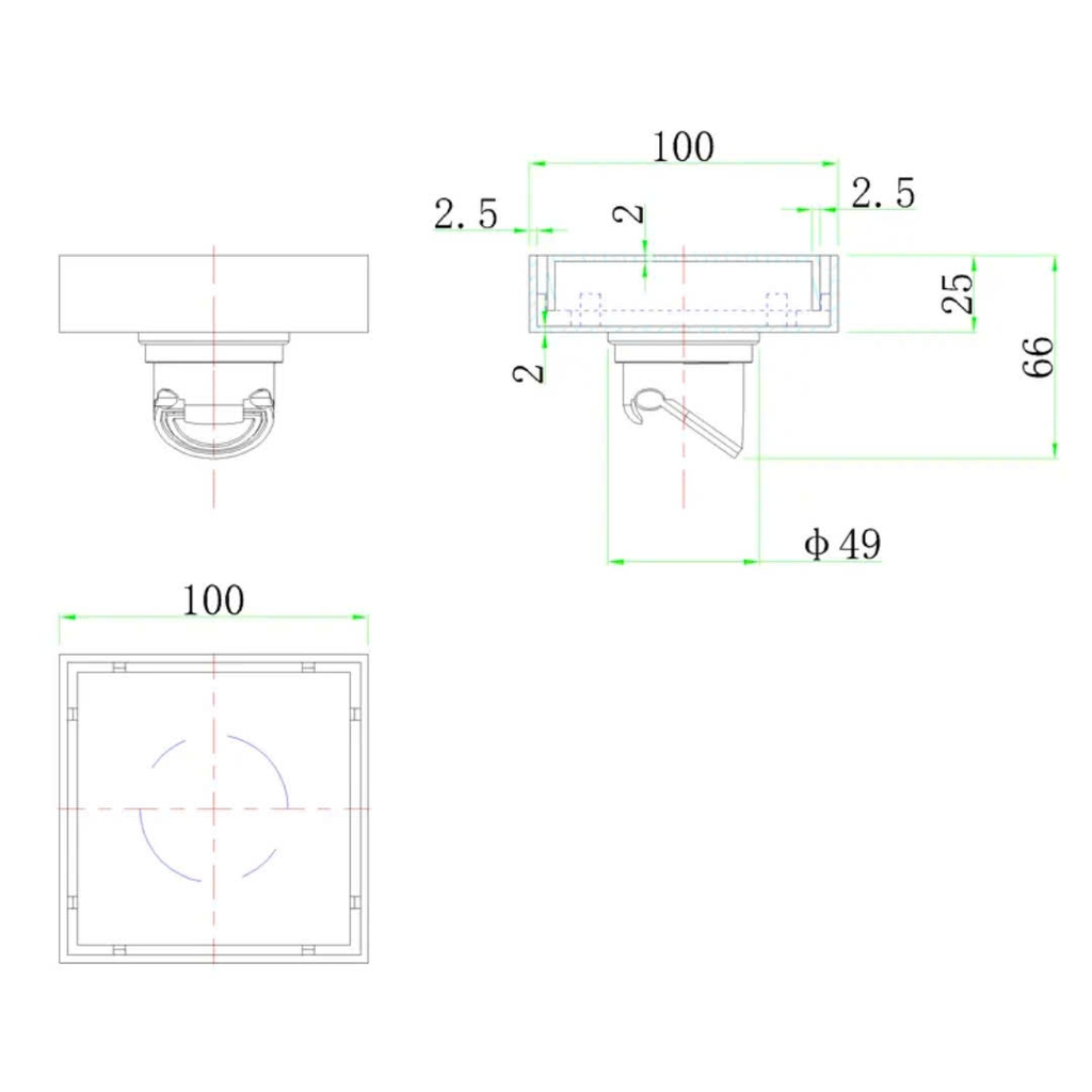 GA THOÁT SÀN CẮT GẠCH- ĐỒNG BỘ VỚI MÀU GẠCH - GCG1212