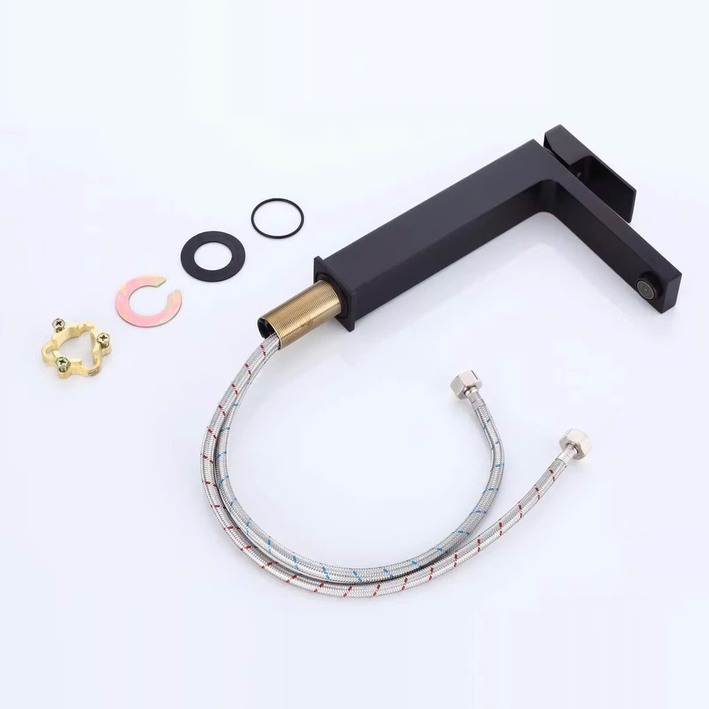VÒI CHẬU RỬA MẶT MÀU ĐEN CAO 30cm- V66 DEN