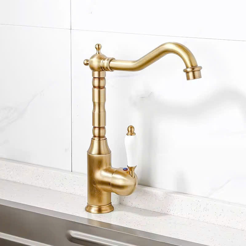 VÒI LAVABO ĐỒNG CỔ ĐIỂN CA6203