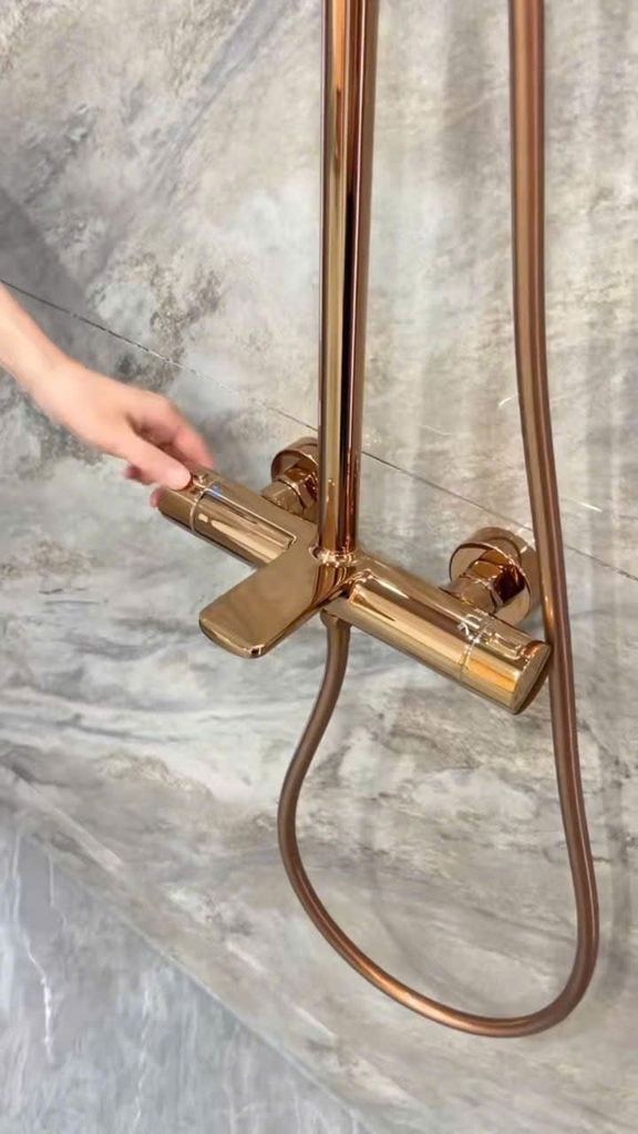 SEN CÂY TẮM ĐỨNG MÀU VÀNG HỒNG - 17006VH